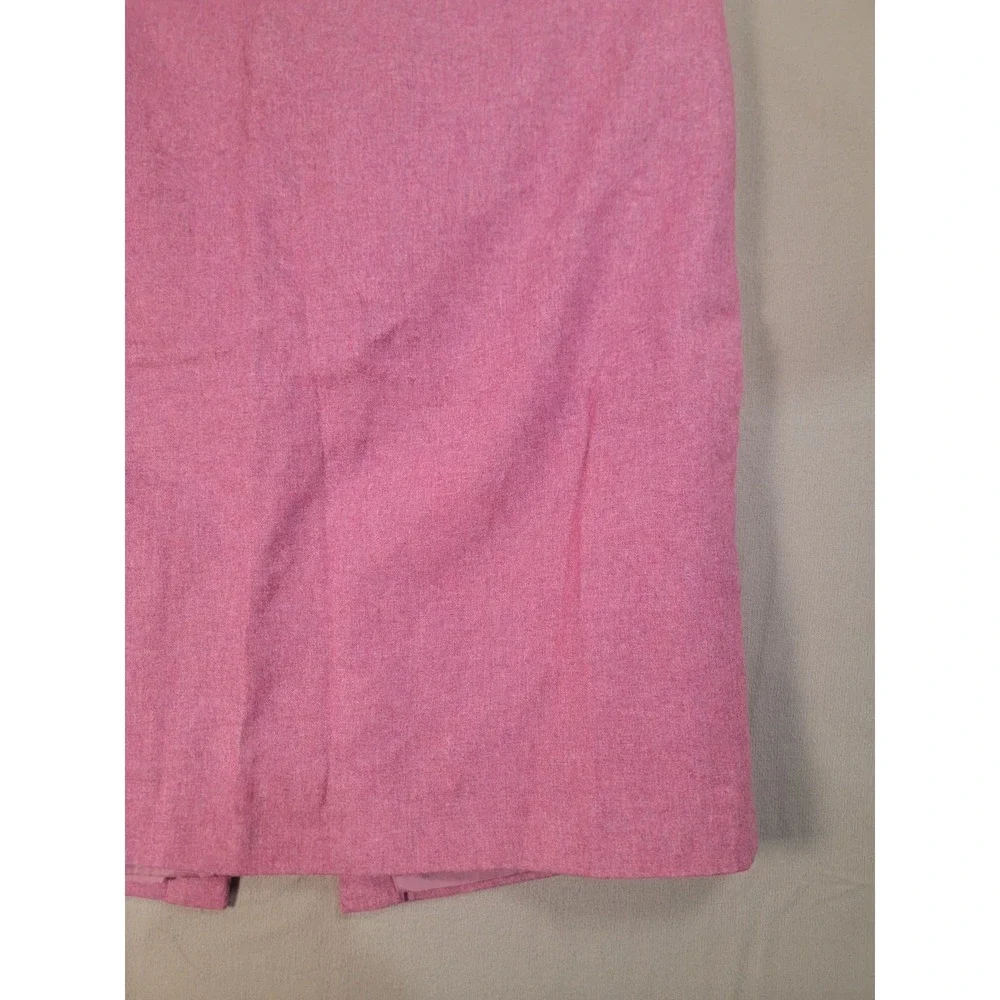 Body by Victoria Wool Blend Pencil Skirt Womens 16 Pink Back Slit Lined